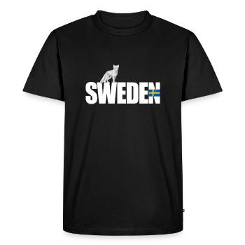 Suède - T-shirt Premium bio Homme - noir - Devant - Nico (187cm)