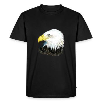 Bald Eagle - Men's Premium Organic T-Shirt - black - Front - Nico (187cm)