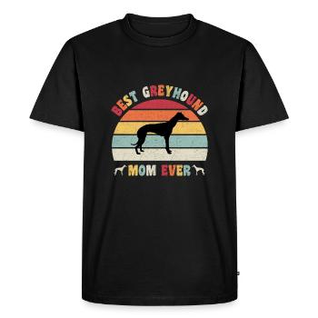 Meilleur Greyhound Mom ever dog lovers vintage rétro - T-shirt Premium bio Homme - noir - Devant - Nico (187cm)