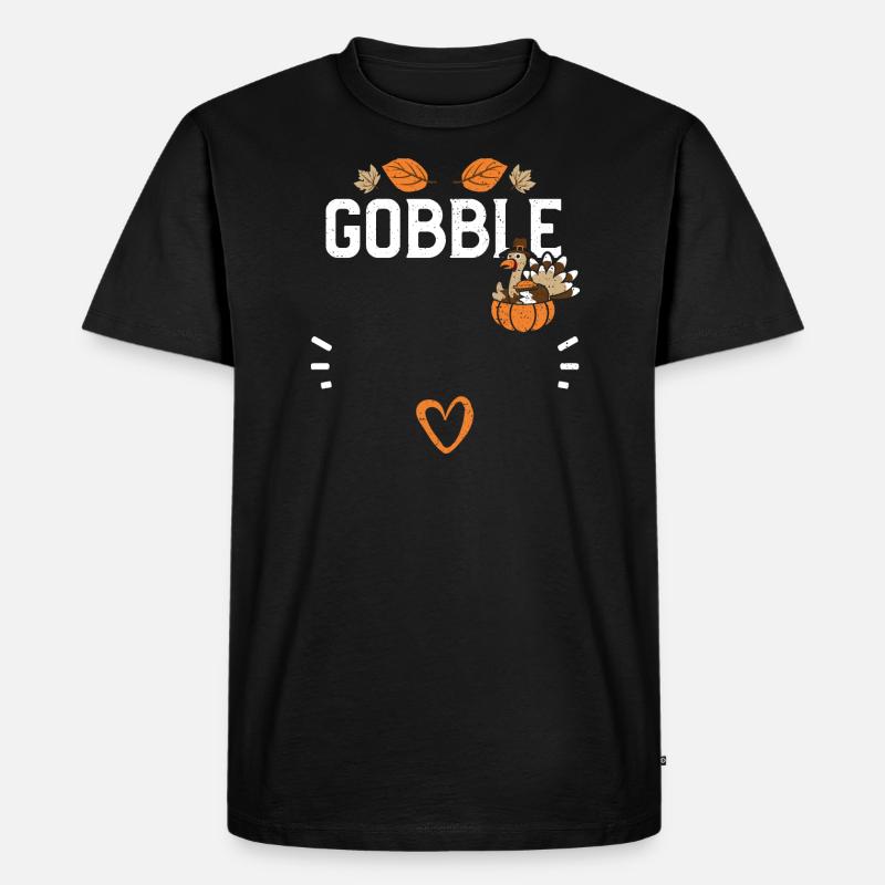 Gobble - Action de grâce - T-shirt Premium bio Homme - noir
