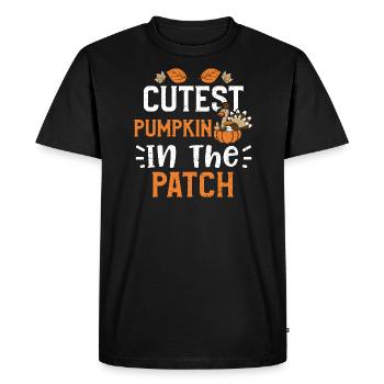 Cutest Pumpkin In The Patch - Men's Premium Organic T-Shirt - black - Front - Nico (187cm)