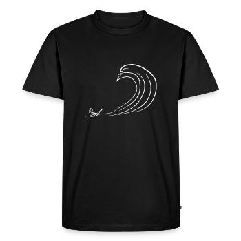 Onde - T-shirt Premium bio Homme - noir - Devant - Nico (187cm)