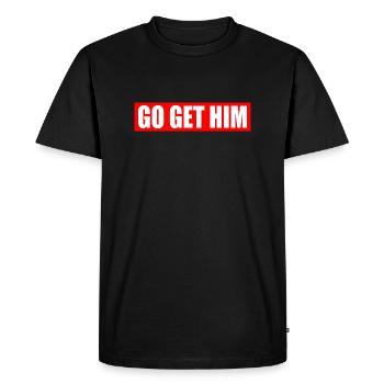 Go get him - T-shirt Premium bio Homme - noir - Devant - Nico (187cm)