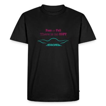 Force Teacher - Men's Premium Organic T-Shirt - black - Front - Nico (187cm)