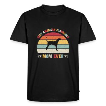 Meilleure maman américaine Coonhound jamais amateurs de chiens rétro - T-shirt Premium bio Homme - noir - Devant - Nico (187cm)