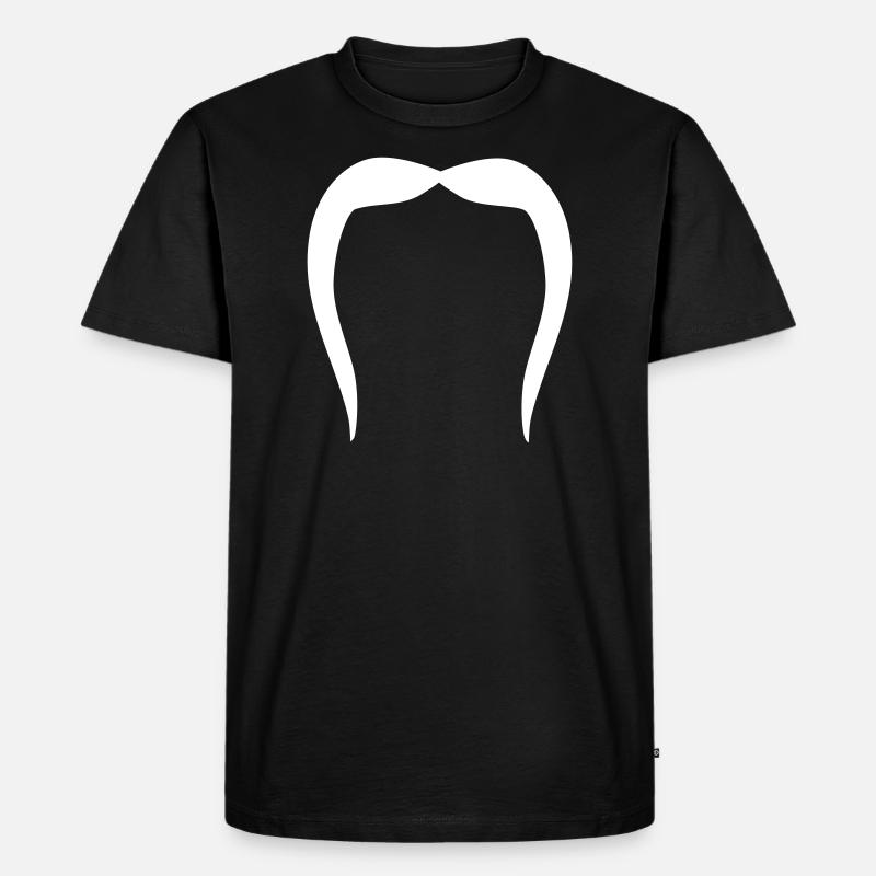Bart - Männer Premium Bio T-Shirt - Schwarz