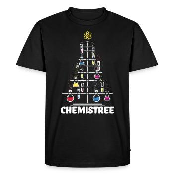 OH Chemistree cadeau de chimie de Noël - T-shirt Premium bio Homme - noir - Devant - Nico (187cm)