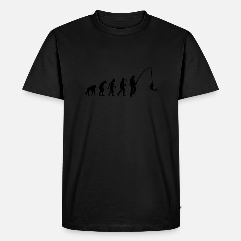 EVOLUTION FISH! - Men's Premium Organic T-Shirt - black