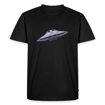 OVNI - T-shirt Premium bio Homme - noir - Devant - Nico (187cm)