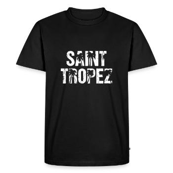 Saint Tropez France Palm Trees St. Tropez - Men's Premium Organic T-Shirt - black - Front - Nico (187cm)