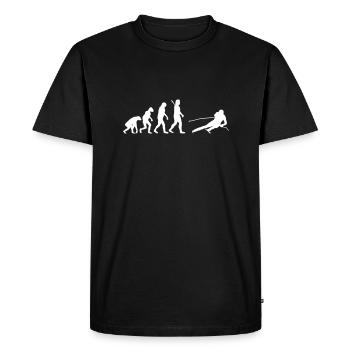 Evolution Alpine Ski - Männer Premium Bio T-Shirt - Schwarz - Vorne - Nico (187cm)
