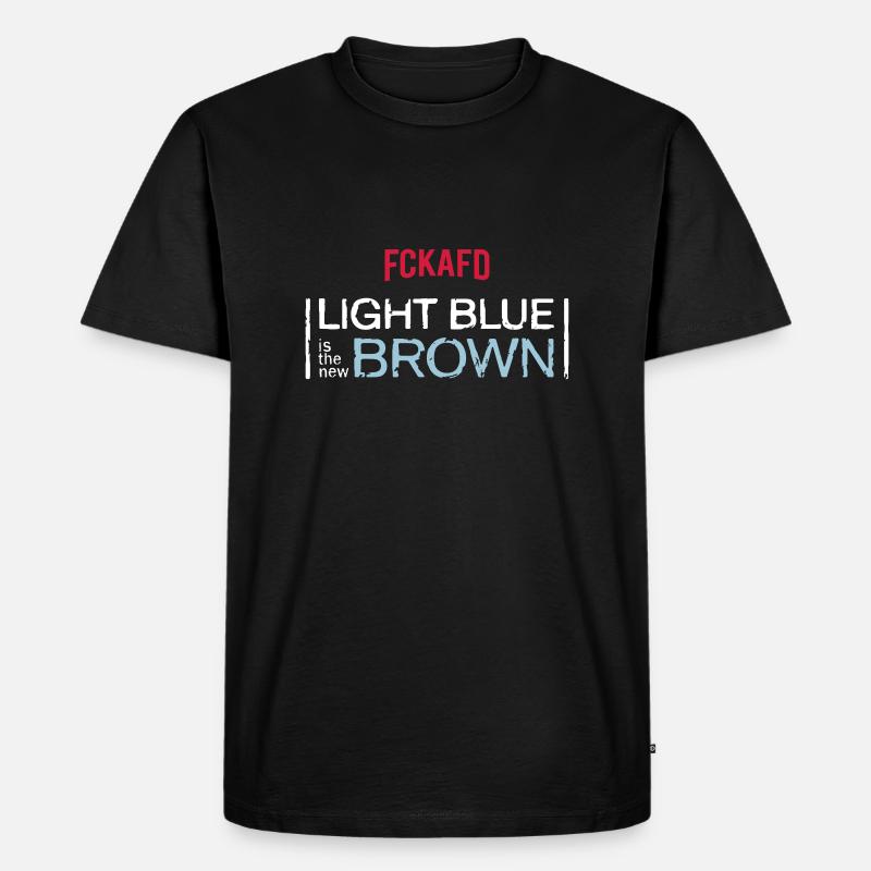 FCKAFD | NEW BROWN - Männer Premium Bio T-Shirt - Schwarz