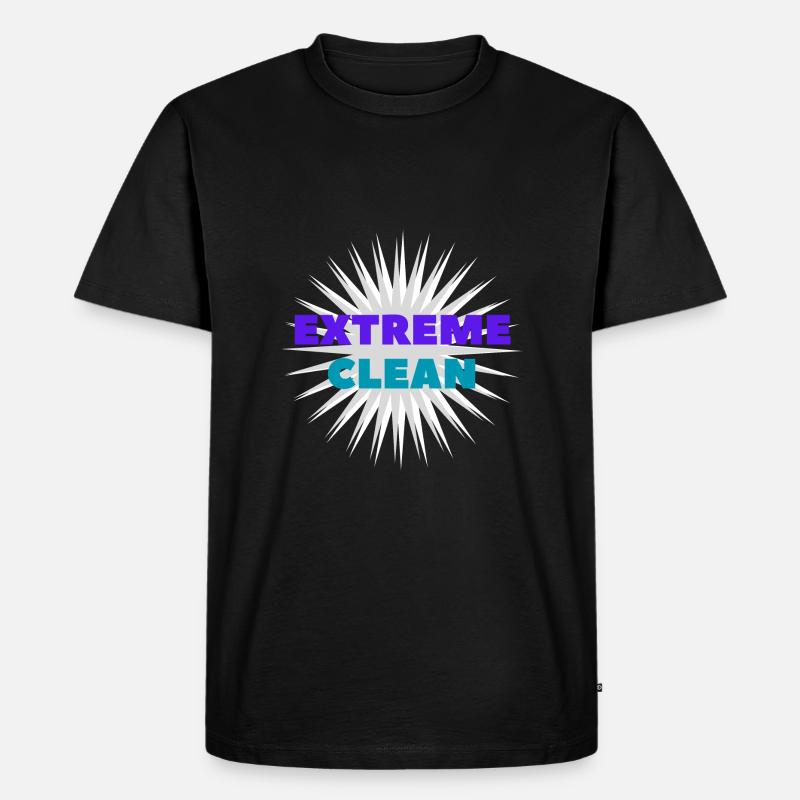EXTREME CLEAN - Männer Premium Bio T-Shirt - Schwarz