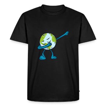 Jour de la Terre - T-shirt Premium bio Homme - noir - Devant - Nico (187cm)