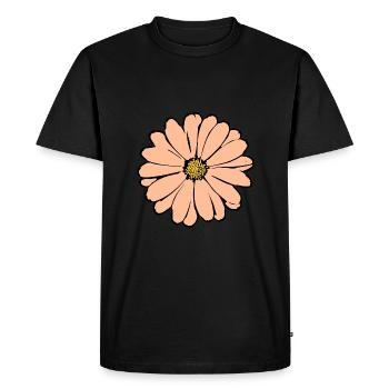 Fleur Pastel Fleurs Fleurs Pastel - T-shirt Premium bio Homme - noir - Devant - Nico (187cm)