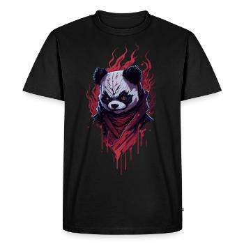 Panda Ninja Dark Fantasy - T-shirt Premium bio Homme - noir - Devant - Nico (187cm)