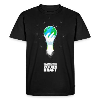 Il soutient le monde - Danois - T-shirt Premium bio Homme - noir - Devant - Nico (187cm)