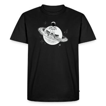 Patineur astro - T-shirt Premium bio Homme - noir - Devant - Nico (187cm)