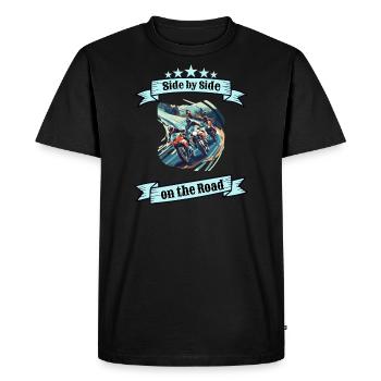 Biker Brotherhood Moto Tour moto cadeau - T-shirt Premium bio Homme - noir - Devant - Nico (187cm)