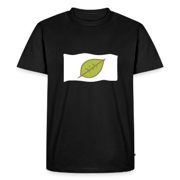 Icon Flag Leaf Nature - Men's Premium Organic T-Shirt - black - Front - Nico (187cm)