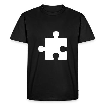Puzzle puzzle autisme autisme - T-shirt Premium bio Homme - noir - Devant - Nico (187cm)