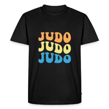 Judo - T-shirt Premium bio Homme - noir - Devant - Nico (187cm)