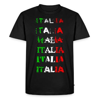 italia - T-shirt Premium bio Homme - noir - Devant - Nico (187cm)