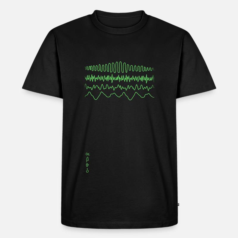 EEG - Männer Premium Bio T-Shirt - Schwarz