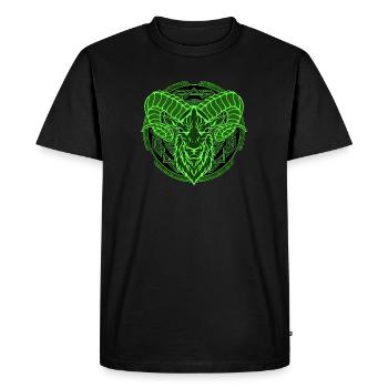 Viking Bélier Bélier Bélier - T-shirt Premium bio Homme - noir - Devant - Nico (187cm)