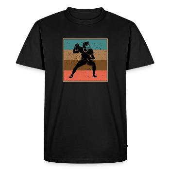 Football américain - T-shirt Premium bio Homme - noir - Devant - Nico (187cm)