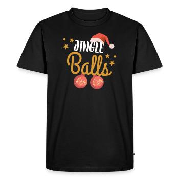 Noël Hommes Humour Drôle Jingle Balls - T-shirt Premium bio Homme - noir - Devant - Nico (187cm)
