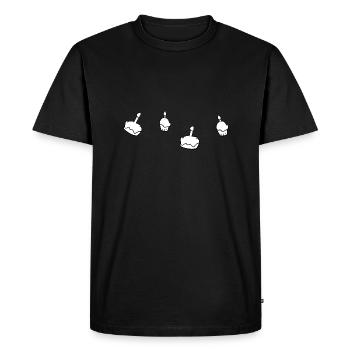 manger des bonbons au muffin à gâteau - T-shirt Premium bio Homme - noir - Devant - Nico (187cm)