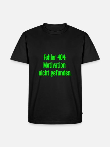 Erreur 404 : Motivation introuvable - T-shirt Premium bio Homme - noir