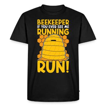 Beekeeper Honeybee Apiarist Beekeeping Bee Keeper - Men's Premium Organic T-Shirt - black - Front - Nico (187cm)