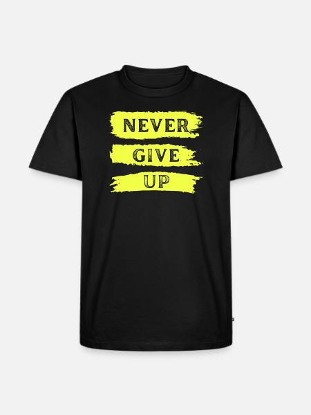 Ne jamais abandonner 2 - T-shirt Premium bio Homme - noir