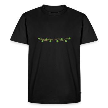 Branch Line Symbol Line Curve Sheets - Men's Premium Organic T-Shirt - black - Front - Nico (187cm)