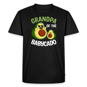 Grand-père de Babycado Guacamole Avocado Lover - T-shirt Premium bio Homme - noir - Devant - Nico (187cm)