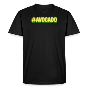 Rétro Avocado Guacamole Lover Avocados Eater - T-shirt Premium bio Homme - noir - Devant - Nico (187cm)