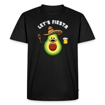 Let’s Fiesta Avocado Guacamole Lover Avocats - T-shirt Premium bio Homme - noir - Devant - Nico (187cm)