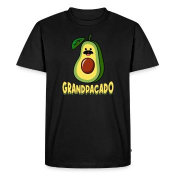 Grandpacado Avocado Guacamole Lovers Avocados - Men's Premium Organic T-Shirt - black - Front - Nico (187cm)