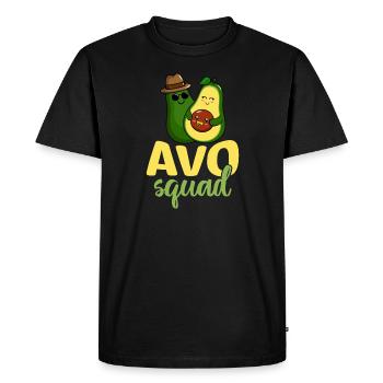 Avosquad Guacamole avocado lovers avocados - Men's Premium Organic T-Shirt - black - Front - Nico (187cm)