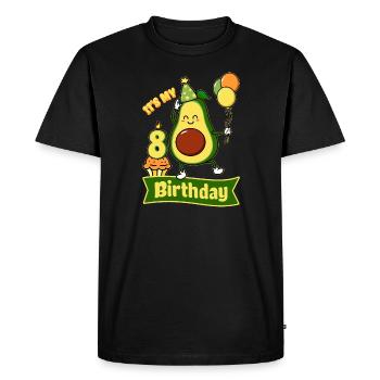 Avocado Lover 8th Birthday Guacamole Avocats - T-shirt Premium bio Homme - noir - Devant - Nico (187cm)