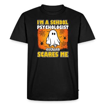 Je suis psychologue scolaire psychologie - T-shirt Premium bio Homme - noir - Devant - Nico (187cm)