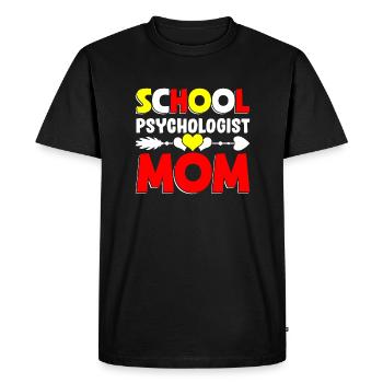 Psychologue scolaire Mama Professeur de psychologie Etudiants - T-shirt Premium bio Homme - noir - Devant - Nico (187cm)