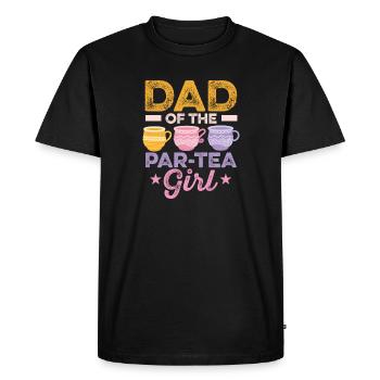 Père de Par-tee Girl Chai Drinker Tea - T-shirt Premium bio Homme - noir - Devant - Nico (187cm)