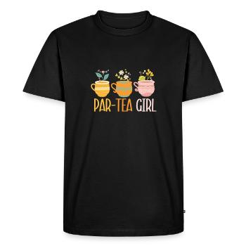Par-tea Girl Chai Buveur de thé Amateurs de thé Chai Thé - T-shirt Premium bio Homme - noir - Devant - Nico (187cm)