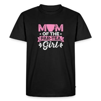 Mère de Par-tee Girl Chai Drinker Tea - T-shirt Premium bio Homme - noir - Devant - Nico (187cm)