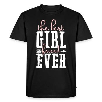 Girlfriend Girlfriend Couple - Men's Premium Organic T-Shirt - black - Front - Nico (187cm)