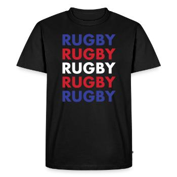 Rugby Rugby Rugby Rugby Rugby New Zealand Rugby - Men's Premium Organic T-Shirt - black - Front - Nico (187cm)