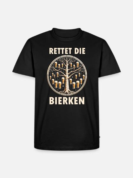 Bierken Beer Saying - Men's Premium Organic T-Shirt - black
